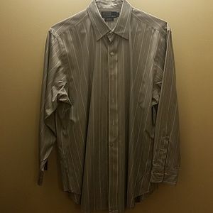 Polo mens long sleeve button down shirt